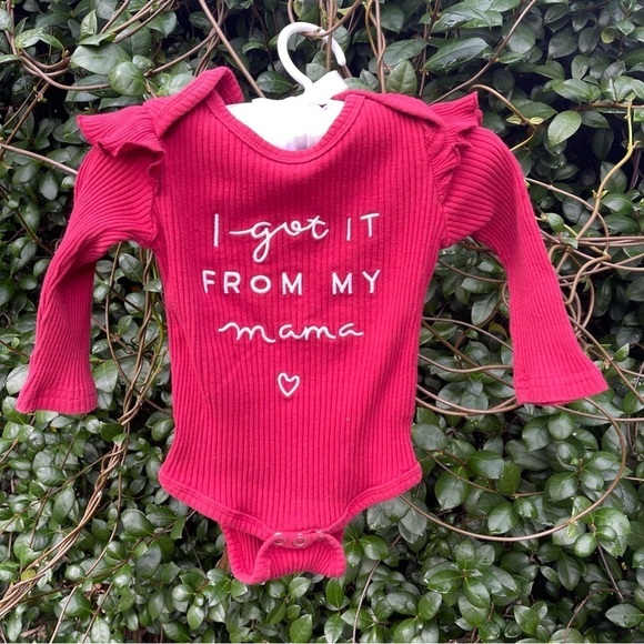 2 Piece Baby Girl Onsie/Pant Set Flutter Sleeves & Elastic Waist - Picture 3 of 9